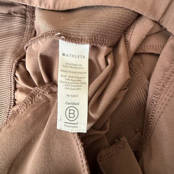Women's 2 Athleta Brooklyn Ankle Pants Mineral Brown - Picture 10 of 11